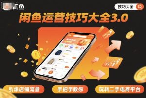 闲鱼运营技巧大全3.0,引爆店铺流量,手把手教你玩转二手电商平台-学习笔记资源库