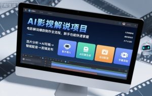 AI影视解说项目,电影解说爆款制作全流程,新手也能快速掌握-学习笔记资源库