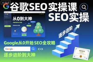 谷歌SEO实操课,Google从0开始SEO全攻略,逐步进阶到大神-学习笔记资源库