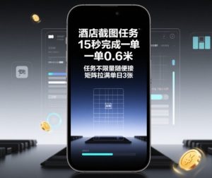 酒店截图任务,15秒完成一单,一单0.6米,任务不限量随便接,矩阵拉满单日3张【揭秘】-学习笔记资源库