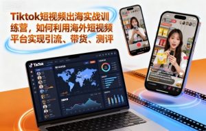 Tiktok短视频出海实战训练营,如何利用海外短视频平台实现引流、带货、测评-学习笔记资源库