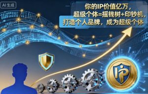 你的IP价值亿万,超级个体=摇钱树+印钞机,打造个人品牌,成为超级个体-学习笔记资源库