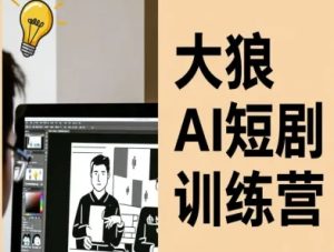 大狼AI短剧训练营-短剧课程(更新中)-学习笔记资源库
