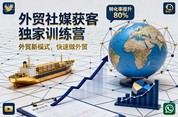 外贸社媒获客独家训练营，外贸新模式，快速做外贸-学习笔记资源库