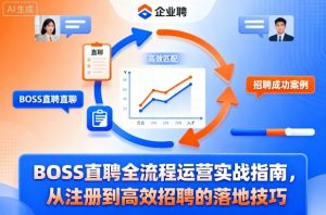 BOSS直聘全流程运营实战指南,从注册到高效招聘的落地技巧-学习笔记资源库