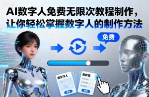 AI数字人免费无限次教程制作,让你轻松掌握数字人的制作方法-学习笔记资源库