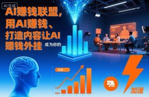 AI賺钱联盟,用AI賺钱、打造内容让AI成为你的賺钱外挂-学习笔记资源库
