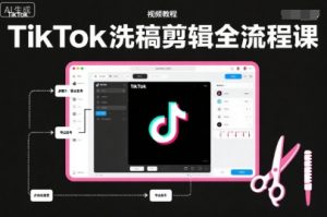 TikTok洗稿剪辑全流程课,PR洗稿剪辑全流程,TK洗稿运营课-学习笔记资源库