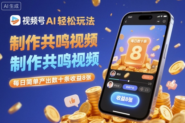 AI冷门赛道,引流精准,橱窗带货+私域+会员社区,变现方式多样,操作简单-学习笔记资源库