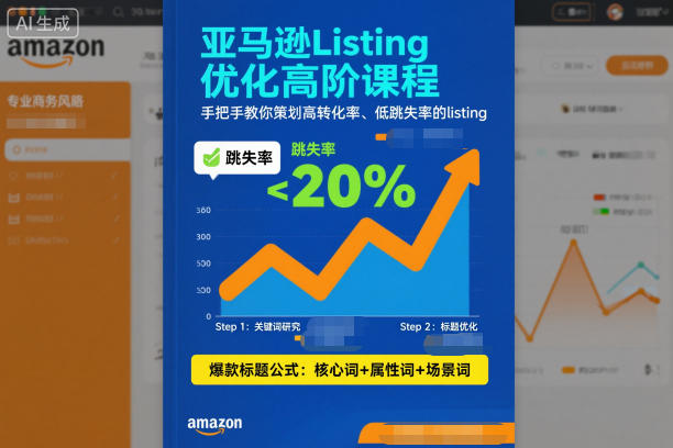 亚马逊Listing优化高阶课程，手把手教你策划高转化率、低跳失率的listing-学习笔记资源库