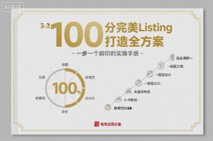 100分完美Listing打造全方案,想要完美listing必须是需要一步一个脚印的-学习笔记资源库