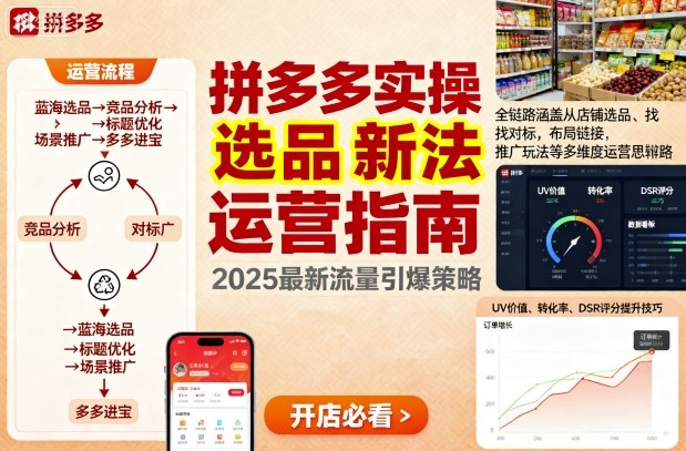 王校长9月12拼多多实操新玩法，全链路涵盖从店铺选品、找对标，布局链接，推广玩法等多维度运营思路-学习笔记资源库